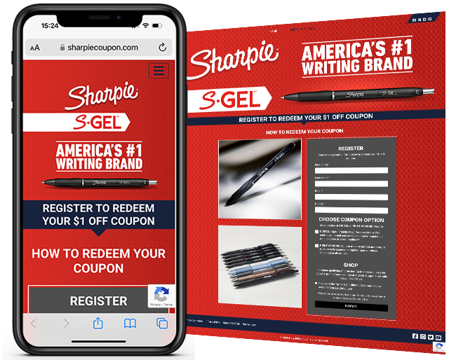 Coupon offer to Drive Trials for Newell Brands Sharpie’s SGel